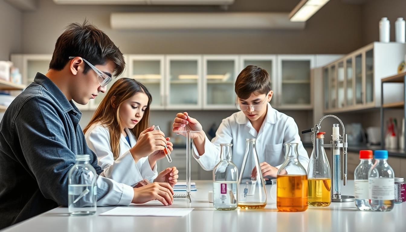 Student using learning strategies while studying