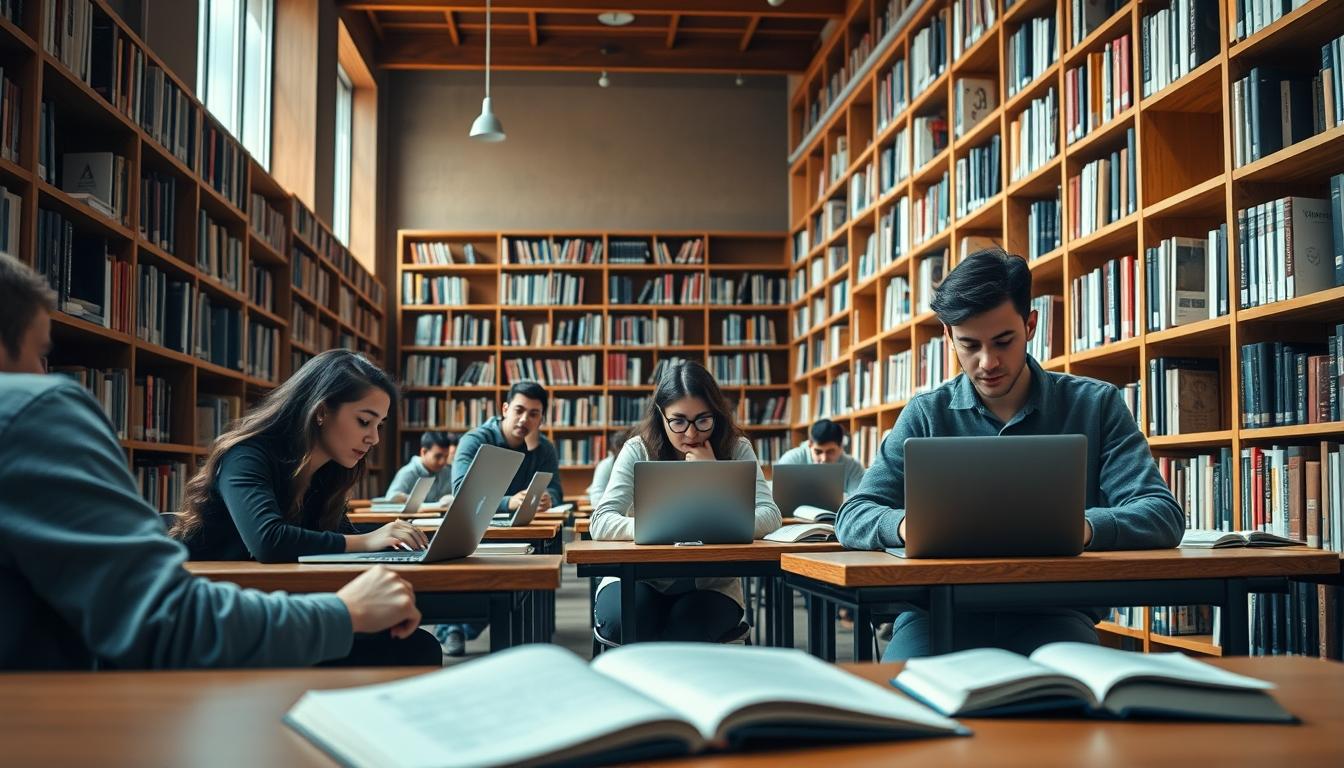 Modern university campus for students